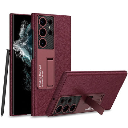 Vivolux | Luxuriöse, ultradünne Leder-Telefonhülle, stoßfest, für Samsung Galaxy 23