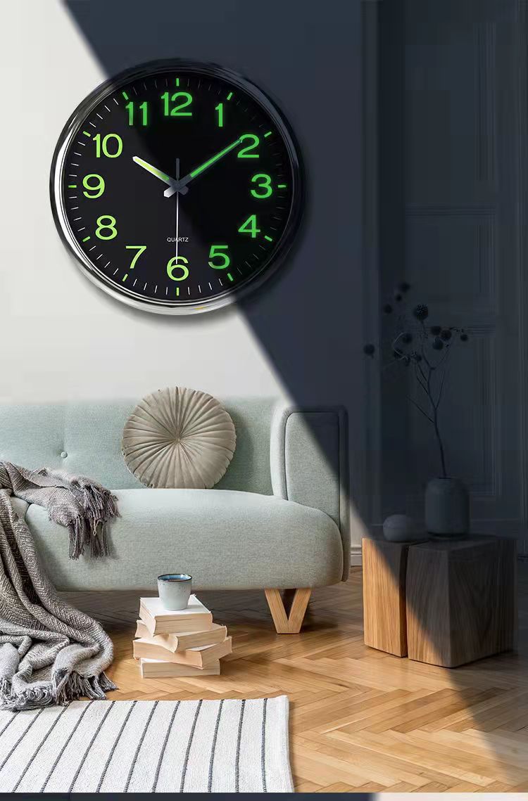 Vivolux | Leuchtende Klassenzimmer Stille Wanduhr 30 cm