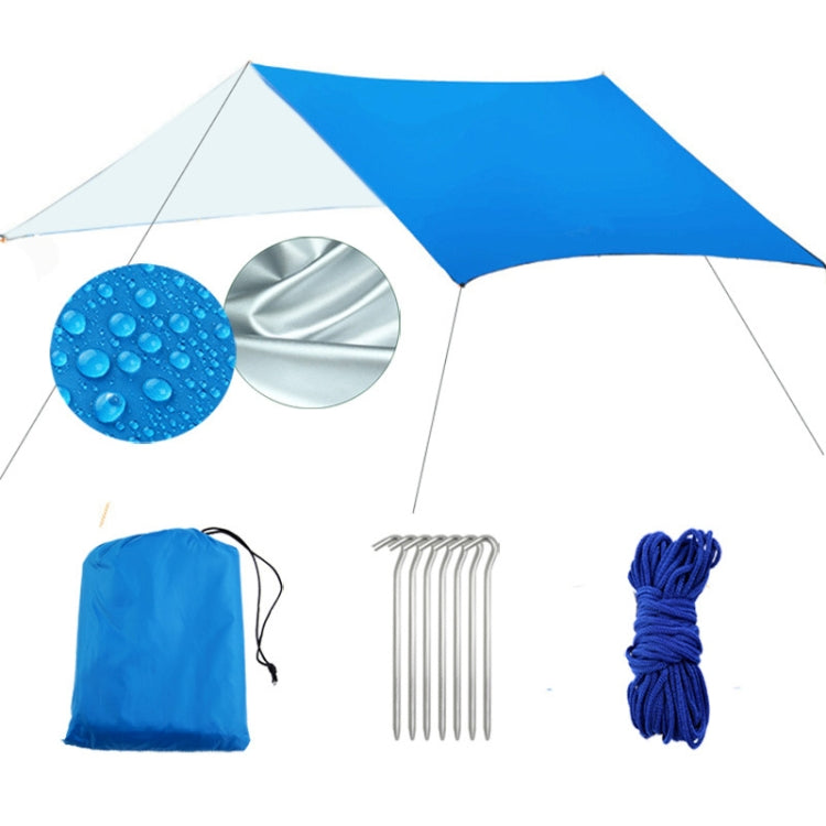 Vivolux | Multifunktionale Outdoor-Wasserdichte Sonnencreme Strandmarkise Zelt Sonnenschutz Pergola (Blau)