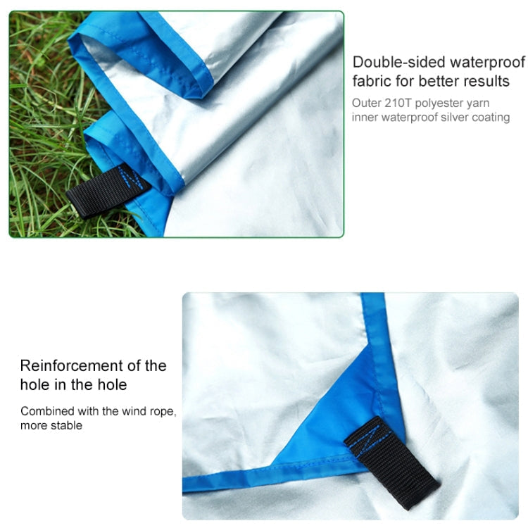 Vivolux | Multifunktionale Outdoor-Wasserdichte Sonnencreme Strandmarkise Zelt Sonnenschutz Pergola (Blau)