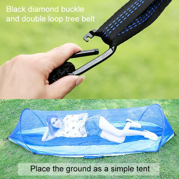 Vivolux | Tragbare Outdoor Camping Vollautomatische Nylon Fallschirm-Hängematte mit Moskito-Netzen, Größe: 290 x 140cm (Armeegrün)