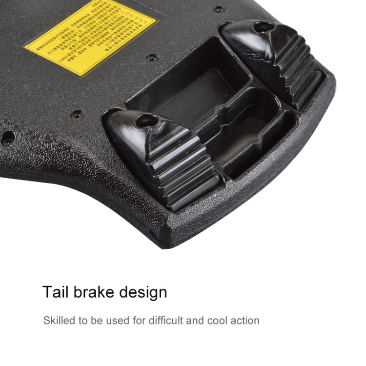 Vivolux | Fashion Vulkan Muster Zwei-Rädriges Skateboard Leuchtendes Blitzrad Vitalitätsboard(Black)