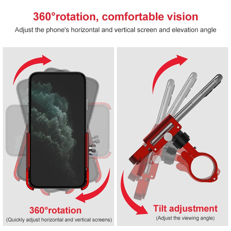 Vivolux | GUB P30 Aluminium Fahrrad Handyhalterung (Schwarz)