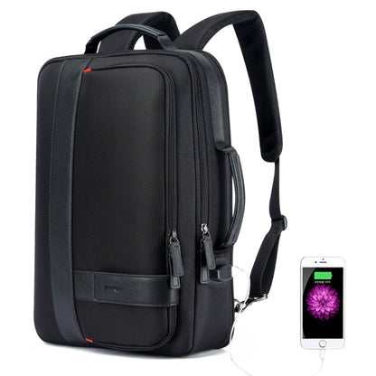 Vivolux | Bopai 751-006561 Große Kapazität Business Casual Atmungsaktive Laptop-Rucksack mit externem USB-Anschluss, Größe: 29 x 16 x 44 cm (Schwarz)