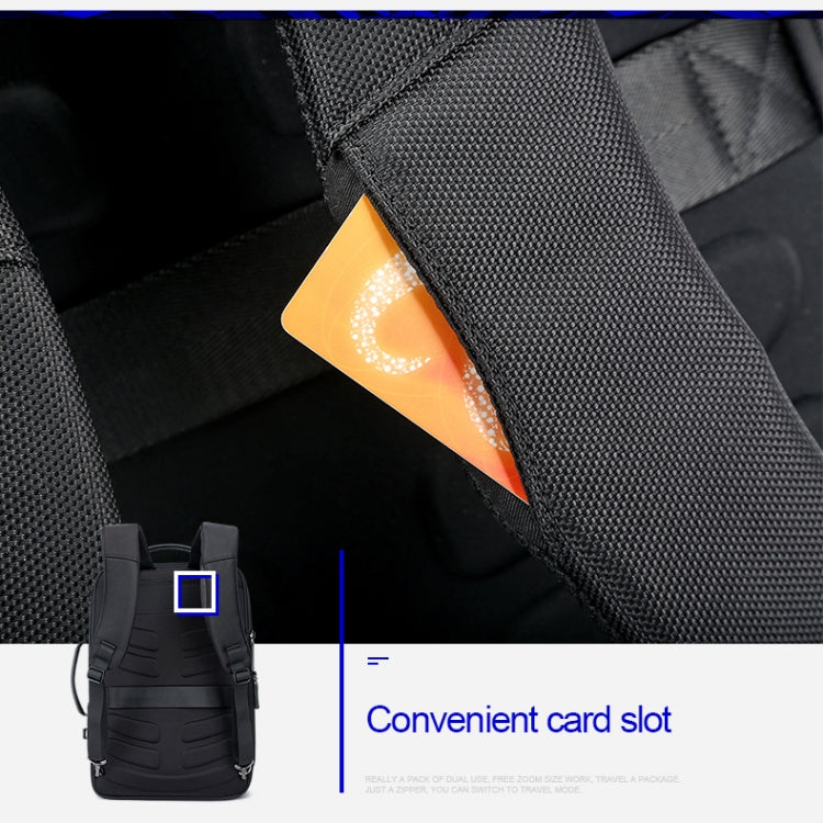 Vivolux | Bopai 751-006561 Große Kapazität Business Casual Atmungsaktive Laptop-Rucksack mit externem USB-Anschluss, Größe: 29 x 16 x 44 cm (Schwarz)