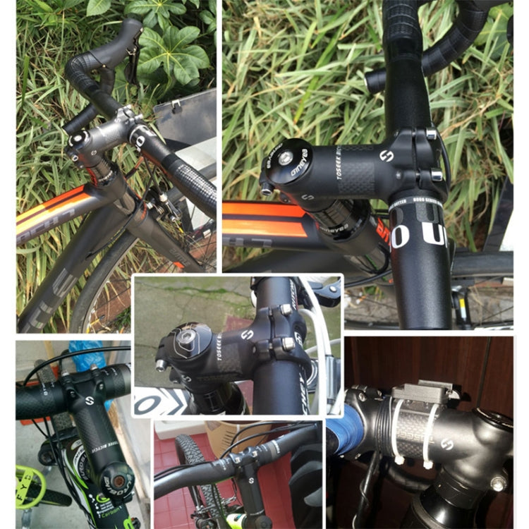 Vivolux | TOSEEK Straßen-Mountainbike Ultraleicht Vorbau Riser Wasserhahn, Größe: 6 Grad, 80mm (Matt)