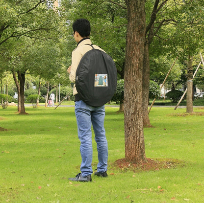 Vivolux | Kleidungswechsel-Badezelt mit Fenster, Einzel, Größe: 190x120x120cm (Orange)