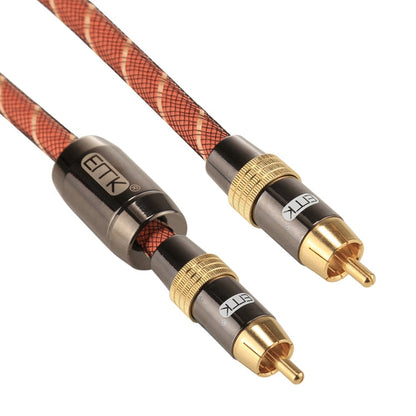 Vivolux | EMK TZ/A 8m OD8.0mm vergoldetes Metallkopf RCA zu RCA Stecker Digital Koaxial-Interconnect-Kabel Audio / Video RCA Kabel