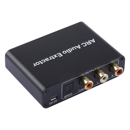 Vivolux | 192KHz ARC Audio Extractor HDMI ARC zu SPDIF + Koaxial + L/R Converter Audio Rückkanal Adapter