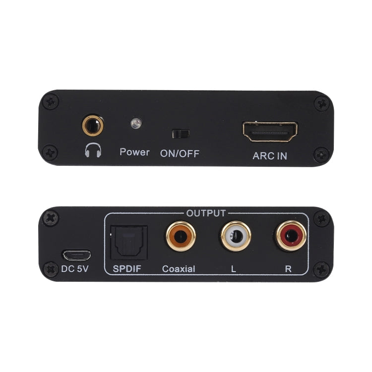 Vivolux | 192KHz ARC Audio Extractor HDMI ARC zu SPDIF + Koaxial + L/R Converter Audio Rückkanal Adapter