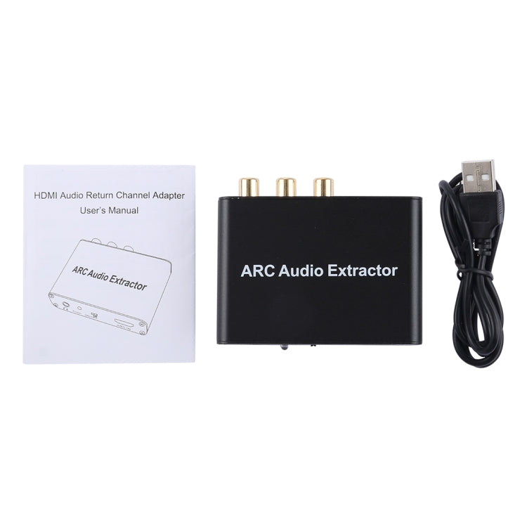 Vivolux | 192KHz ARC Audio Extractor HDMI ARC zu SPDIF + Koaxial + L/R Converter Audio Rückkanal Adapter