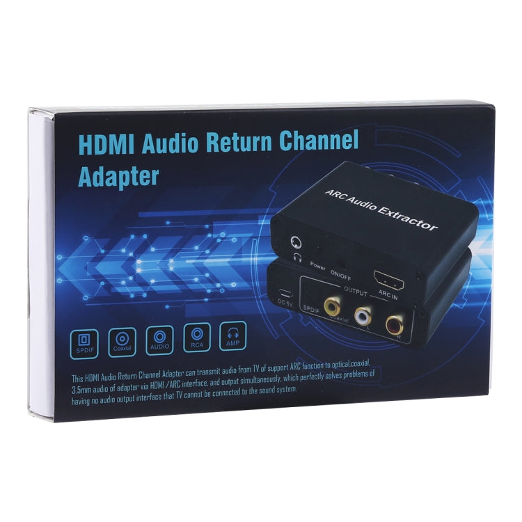 Vivolux | 192KHz ARC Audio Extractor HDMI ARC zu SPDIF + Koaxial + L/R Converter Audio Rückkanal Adapter