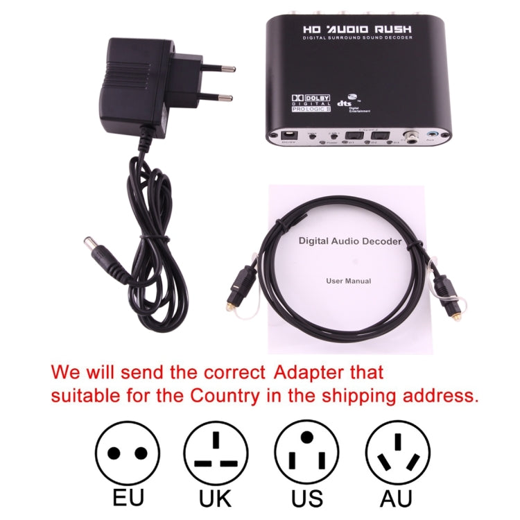 Vivolux | NEWKENG 51R DTS / AC3 zu Analog 5.1 Audio / Stereo Audio Digital Audio Wandler Decoder