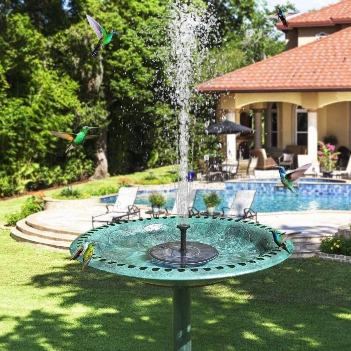 Vivolux | Sophia AquaGlow Solarbrunnen – Charmante Gartenzierbrunnen