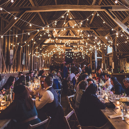 Vivolux | Pro Connect 5m 10er Party Lichterkette warmweiß koppelbar weißes Kabel