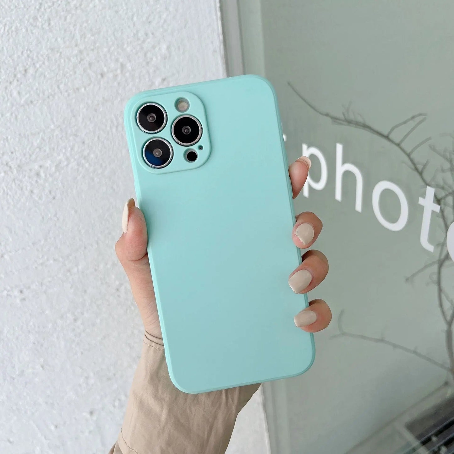 Vivolux | Pastell Einfarbig Silikon iPhone Hülle