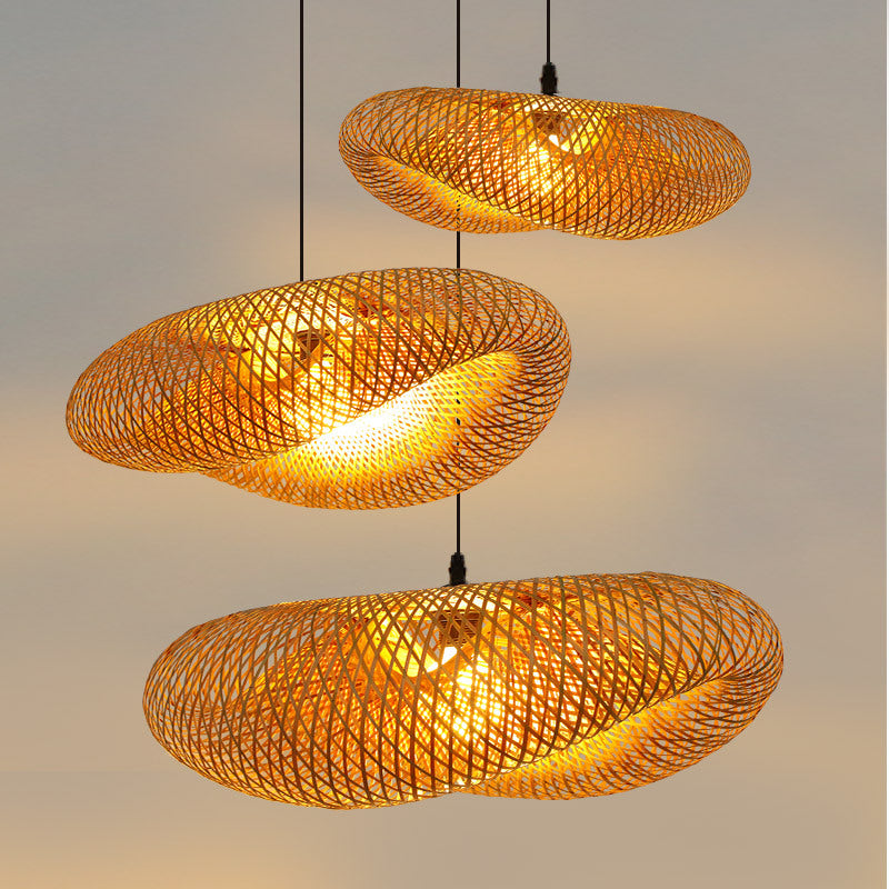 Vivolux | Rattan Gewebtes Bambus -Pendellicht - Led - Licht