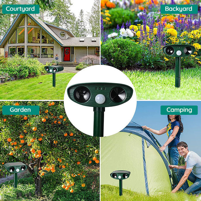Vivolux | Waschbär Outdoor Ultrasonic Repeller - Solarbetriebener Ultrasonic Tier- und Schädlingabwehr - Befreien Sie sich innerhalb von 48 Stunden von Waschbären