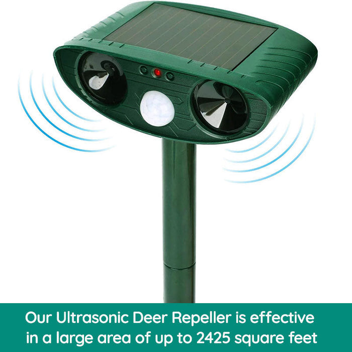Vivolux | Waschbär Outdoor Ultrasonic Repeller - Solarbetriebener Ultrasonic Tier- und Schädlingabwehr - Befreien Sie sich innerhalb von 48 Stunden von Waschbären