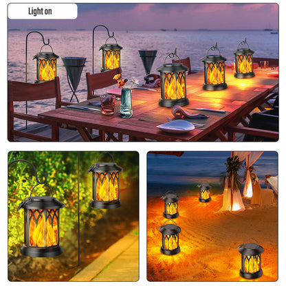 Vivolux | FlameGlow™ - Hängende Solar-Flammenlaterne (2er-Pack)