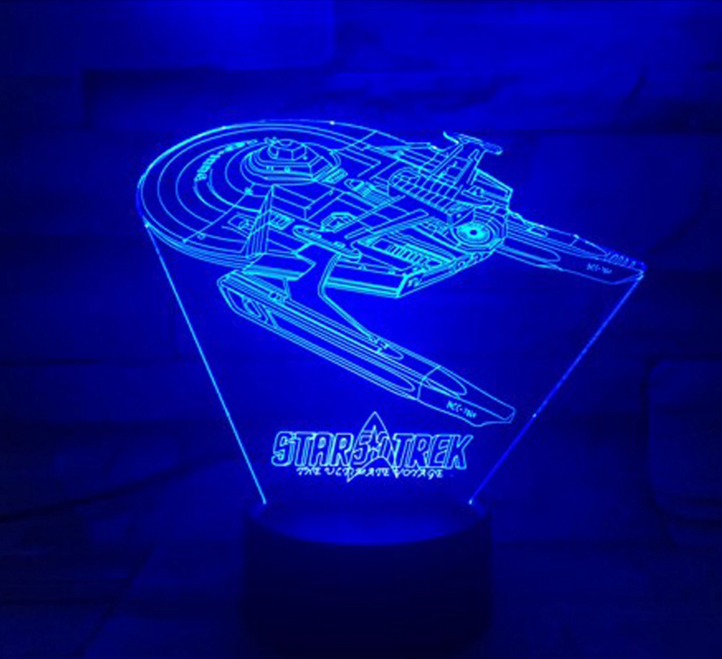 Vivolux | Star Trek 3D optische Illusionslampe