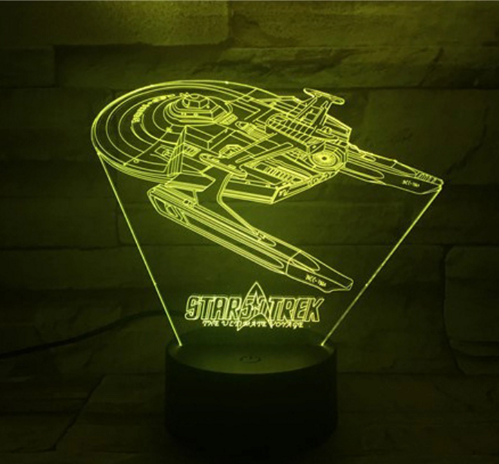 Vivolux | Star Trek 3D optische Illusionslampe