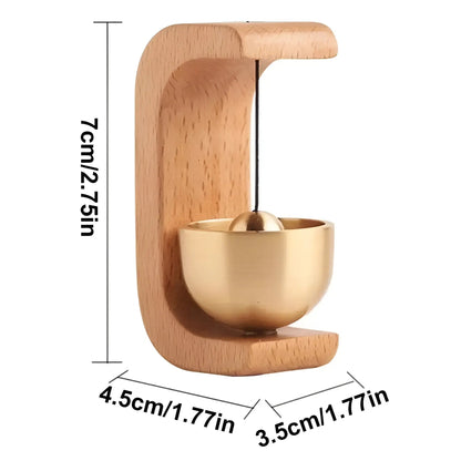 Vivolux | Türglocken - Melodisch - Dekorativ Holz - Japanischer Stil - Klangschalen-Glocke