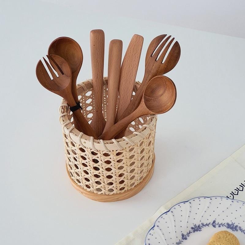 Vivolux | Rattan-Besteck-Organizer