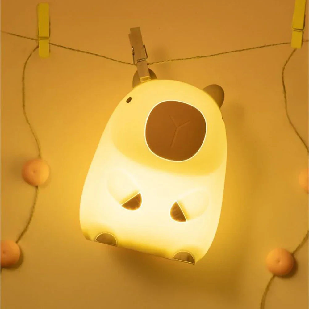 Vivolux | Capybara Light - Wiederaufladbare Cartoon Capybara Silikon Nachtlicht mit 800mAh Akku