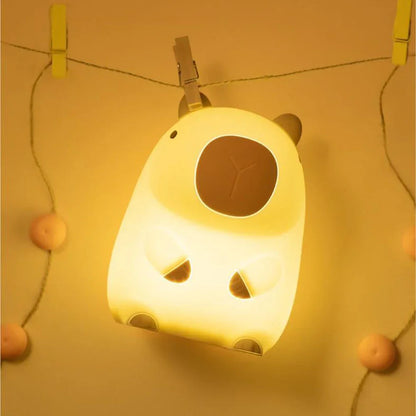 Vivolux | Capybara Light - Wiederaufladbare Cartoon Capybara Silikon Nachtlicht mit 800mAh Akku