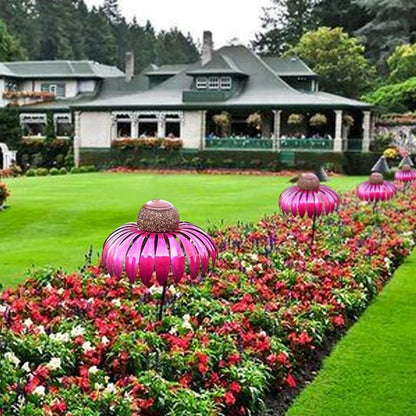 Vivolux | Vogelfutterspender Metall Blumen Garten Ornament