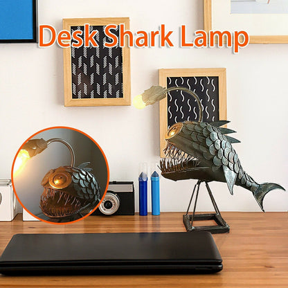 Vivolux | Retro Tischlampe Anglerfischlicht mit flexiblem Lampenkopf Künstlerische Tischlampen für Zuhause Bar Café Wohnkunst Dekorative Ornamente