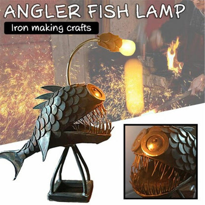 Vivolux | Retro Tischlampe Anglerfischlicht mit flexiblem Lampenkopf Künstlerische Tischlampen für Zuhause Bar Café Wohnkunst Dekorative Ornamente