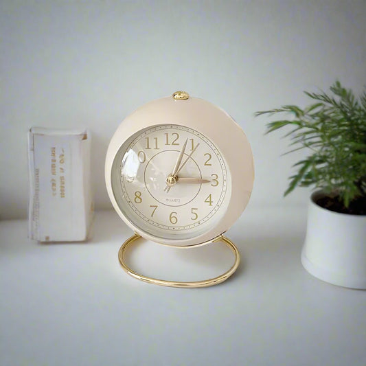 Vivolux | Retro Vintage Stil Gold Akzent Wecker