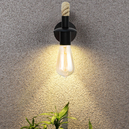 Vivolux | Retro Hanfseil Industrielle Loft Wandlampe