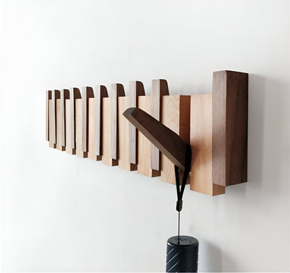 Vivolux | RetroHooks - Holzklavier-Wandregal mit magnetischen Haken