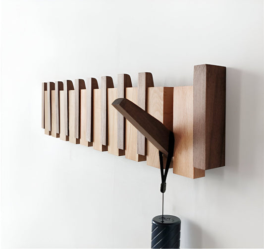 Vivolux | RetroHooks - Holzklavier-Wandregal mit magnetischen Haken