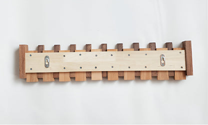 Vivolux | RetroHooks - Holzklavier-Wandregal mit magnetischen Haken