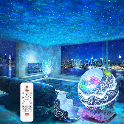 Vivolux | Sternprojektor, Galaxy-Projektor für Schlafzimmer, Fernbedienung & Weißes Geräusch Bluetooth Lautsprecher
