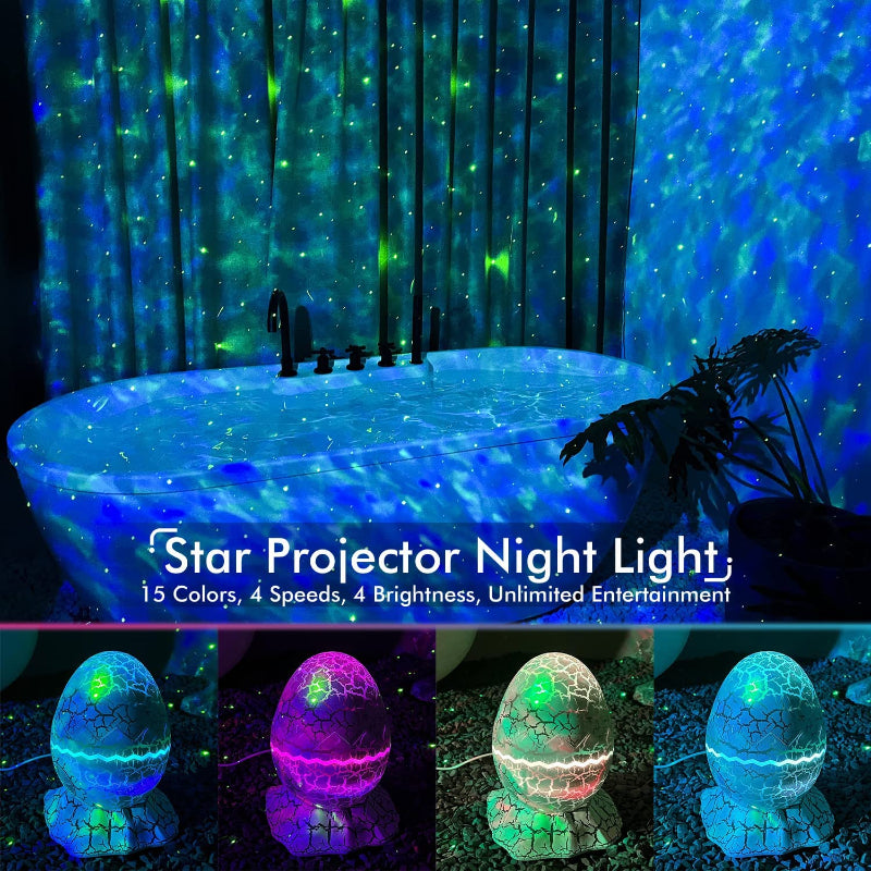 Vivolux | Sternprojektor, Galaxy-Projektor für Schlafzimmer, Fernbedienung & Weißes Geräusch Bluetooth Lautsprecher