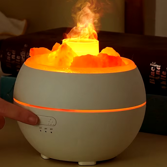 Vivolux | Salzlampe Diffusor - 3-in-1 ätherischer Öldiffusor, Himalaya-Salzlampe & Luftbefeuchter