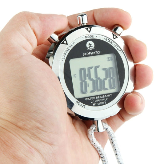 Vivolux | PS528 Metall-Stoppuhr Professioneller Chronograph Handheld Digital LCD Sportzähler Timer mit Band