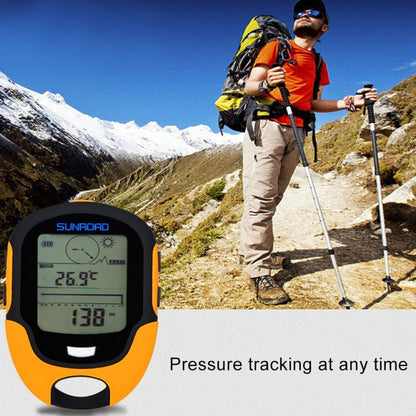 Vivolux | SUNROAD Multifunktions-LCD-Digital-Höhenmesser mit Kompass & Barometer & Thermometer & Hygrometer & Wettervorhersage & LED-Taschenlampe und Uhr