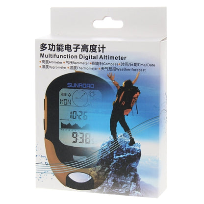 Vivolux | SUNROAD Multifunktions-LCD-Digital-Höhenmesser mit Kompass & Barometer & Thermometer & Hygrometer & Wettervorhersage & LED-Taschenlampe und Uhr