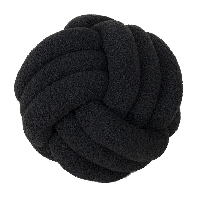 Vivolux | Gooi Kissen - Cozy - Handgeknoteter Ball - Lammfell