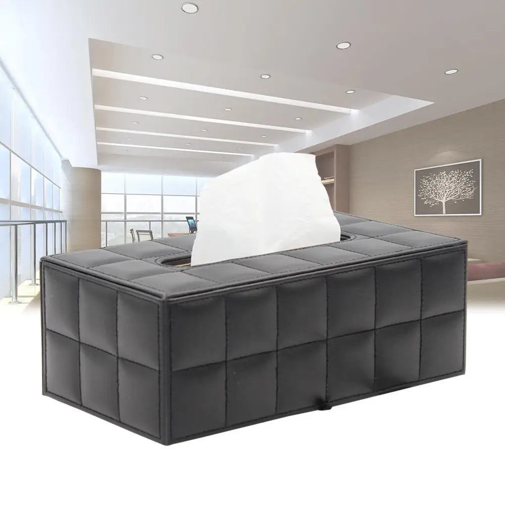 Vivolux | Moderner Taschentuchboxhalter Quadrat, Serviettenhalter Pumppapier Fallspender, Gesichtstuchboxabdeckung für Zuhause Badezimmer Bürotisch