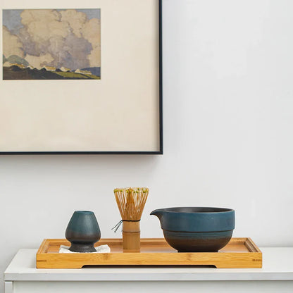 Handgefertigte Keramik Teeschale in Grün – Japanische Matcha-Schüssel für authentisches Teeerlebnis-4