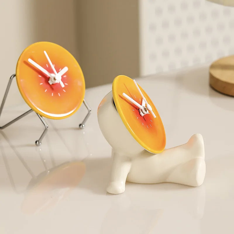 Vivolux | Fauler Mann Zeit Kreative Tischuhr