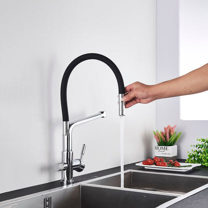 Vivolux | Doppelter Auslauf Trinkwasserhahn Gefilterte Küchenarmaturen