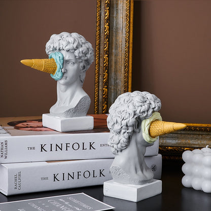 Vivolux | David Figurine mit Eiscreme Heimdekoration Skulptur